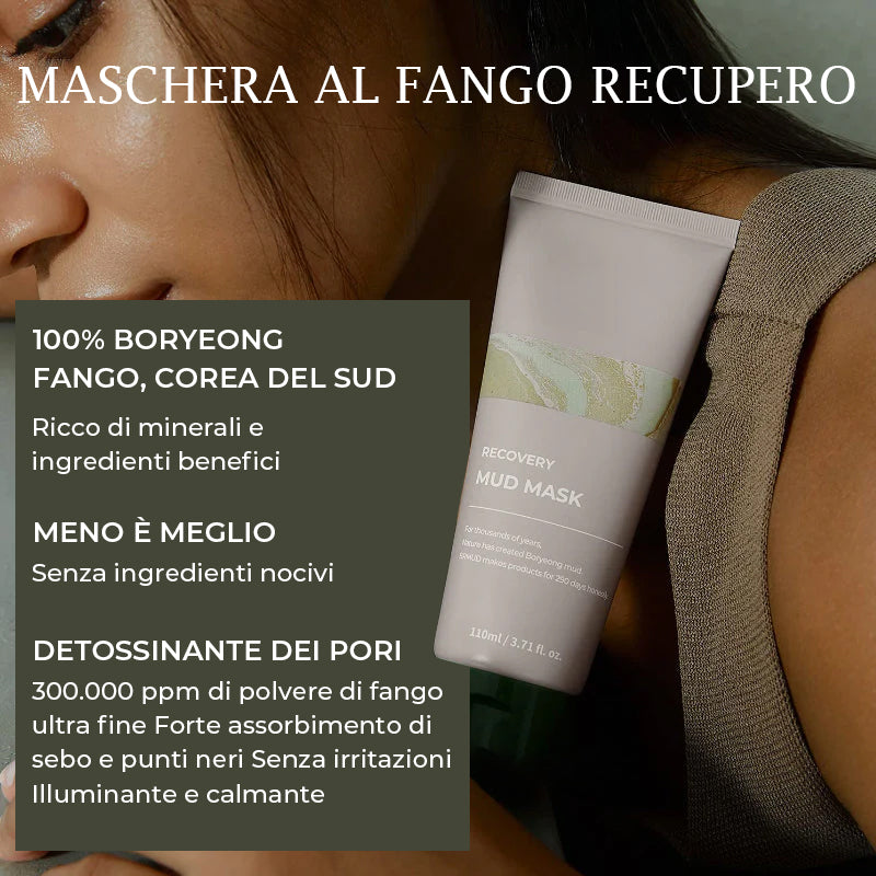 Maschera di fango di sollievo