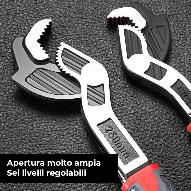 Chiave regolabile autobloccante multifunzionale