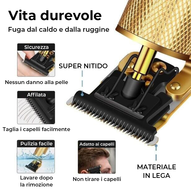 Tagliacapelli per uomo senza fili