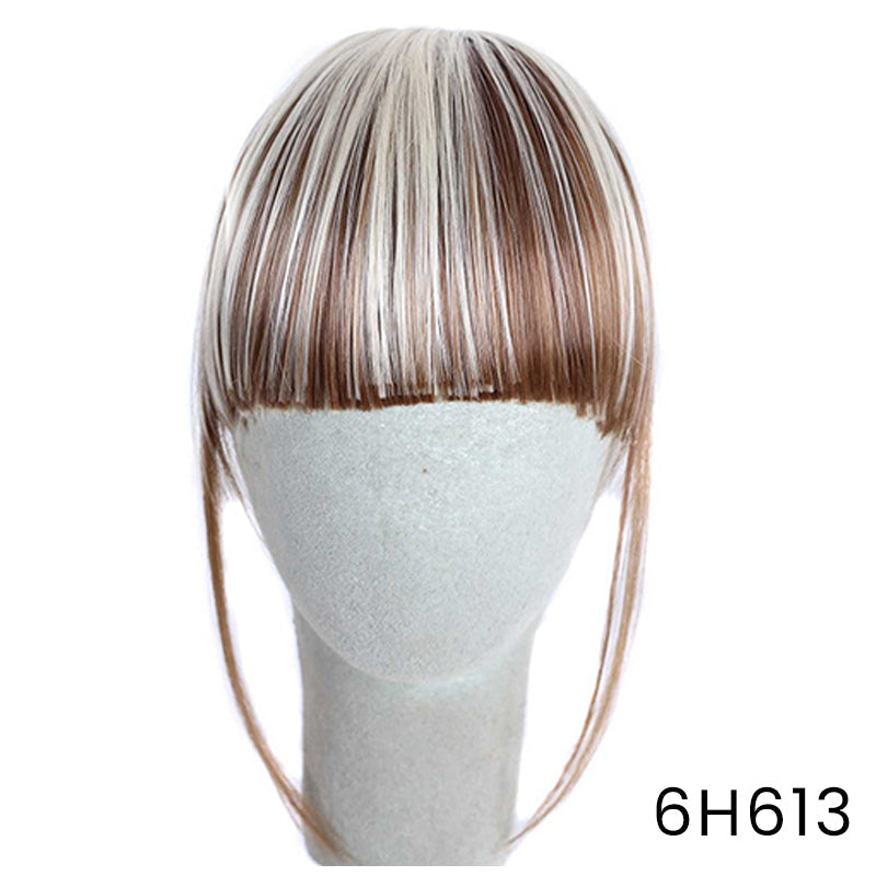 Estensione per capelli senza cuciture con frangia 3D a clip