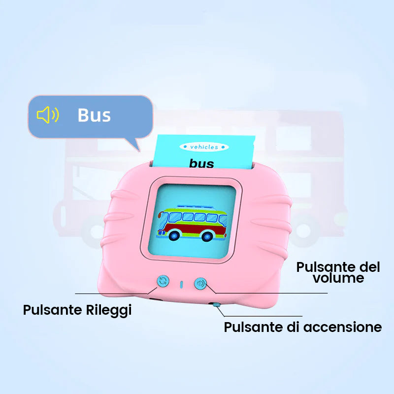 Giochi educativi con flashcard parlanti per bambini dai 2 ai 6 anni