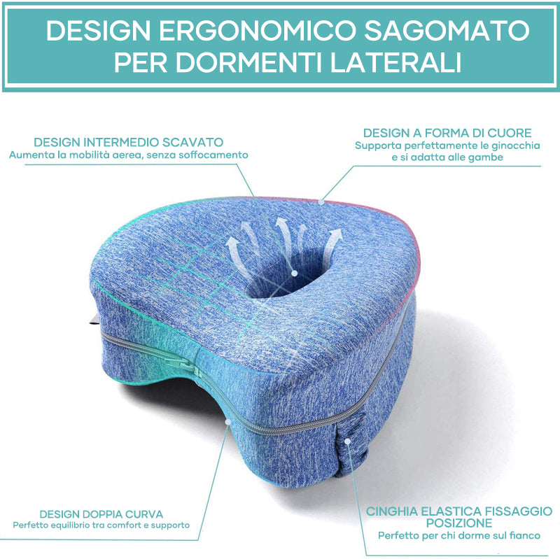 Cuscino per le gambe a forma di cuore