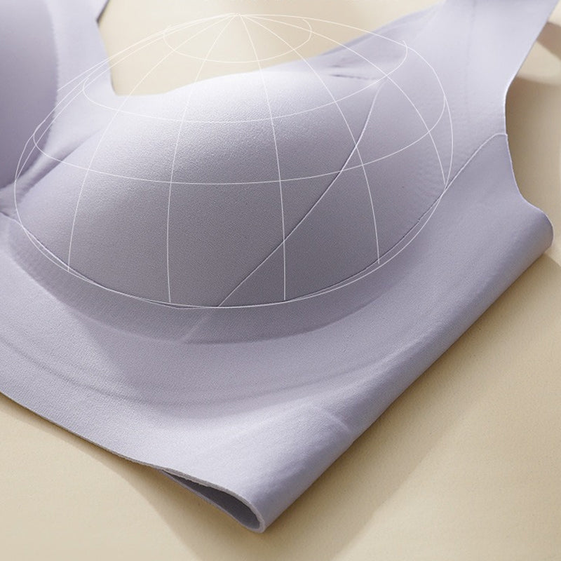 Reggiseno senza ferretto con copertura laterale e anti-cedimento