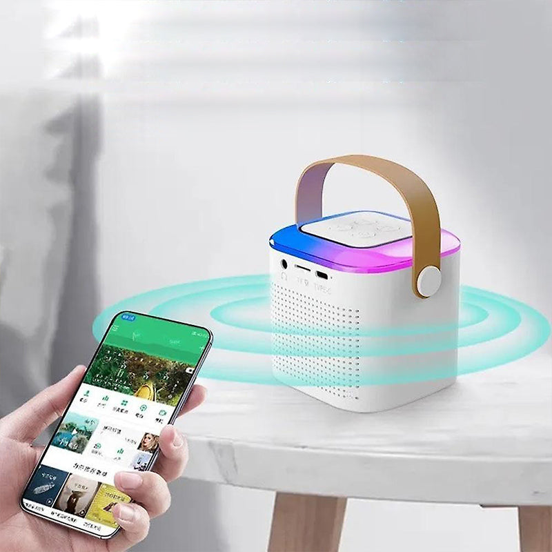 Mini macchina per karaoke con microfoni wireless