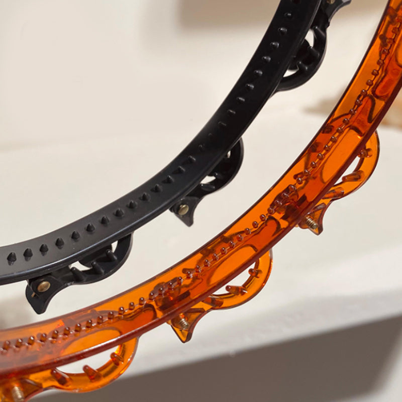 Fascia per capelli con clip per frangia