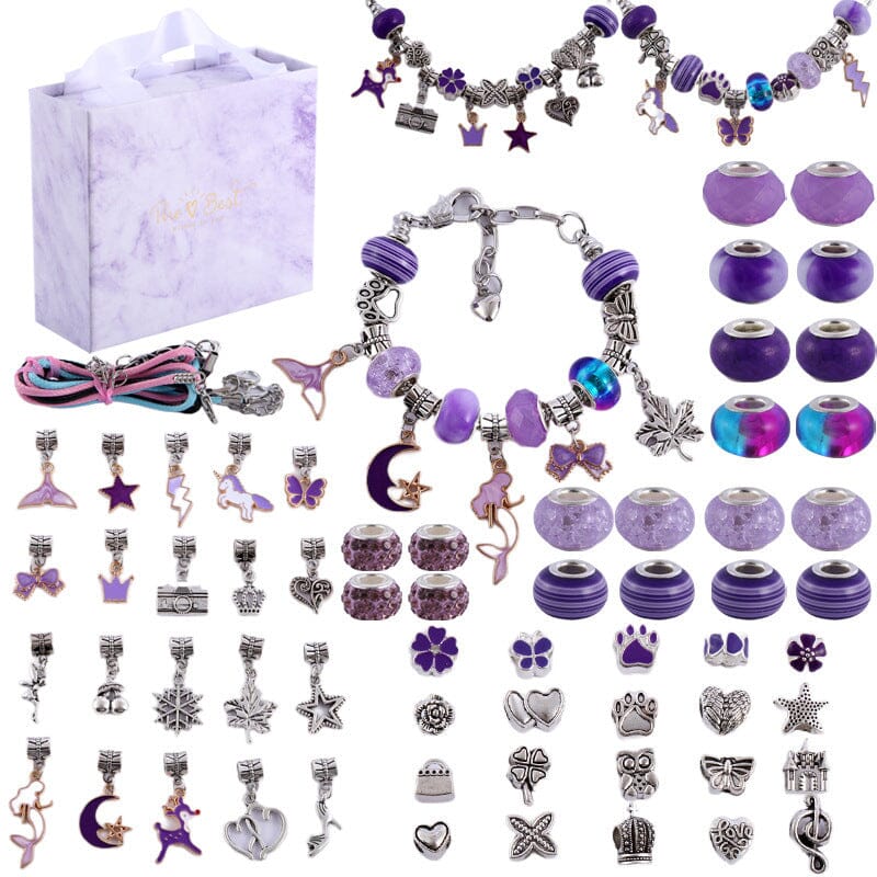 Kit per realizzare braccialetti con ciondoli per ragazze