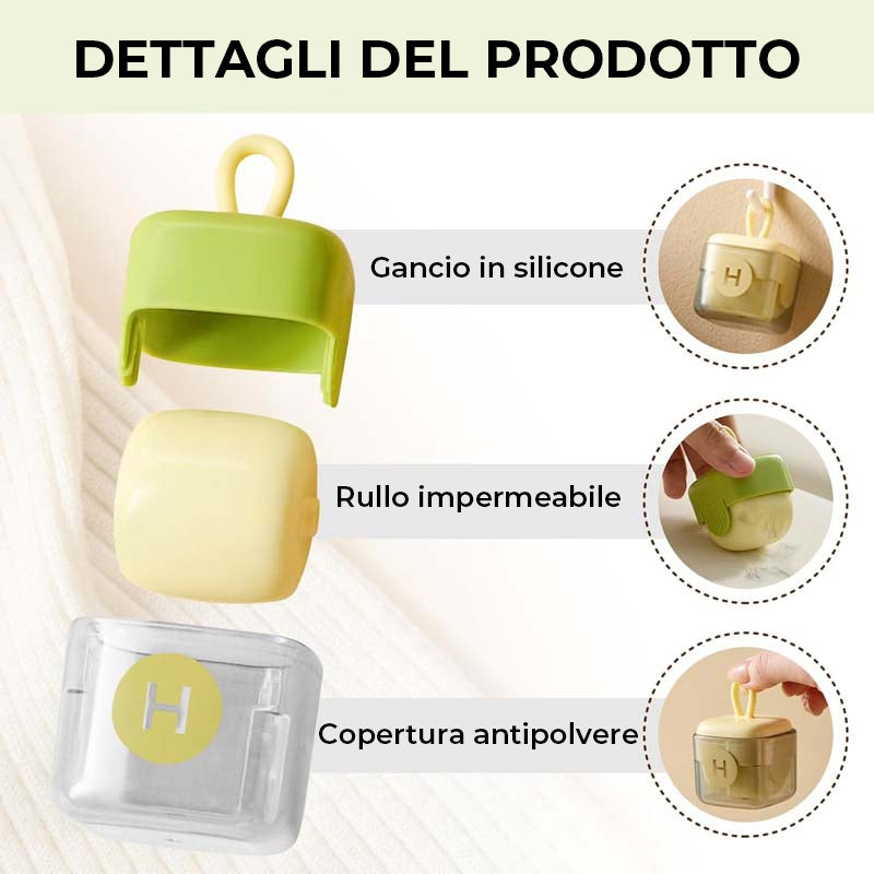 Rullo adesivo riutilizzabile per pelucchi