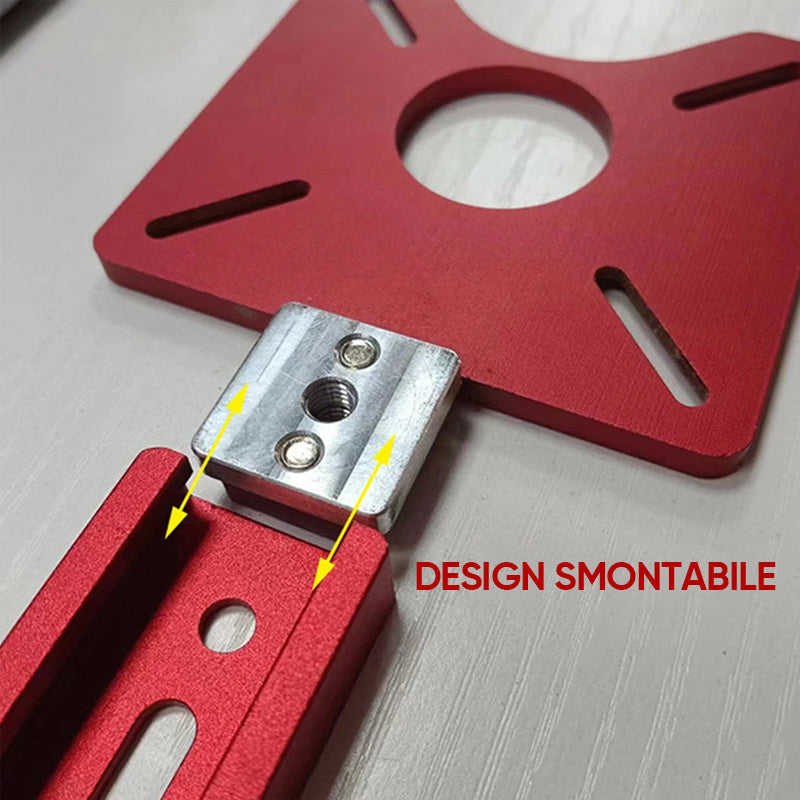 Staffa per scanalatura di fresatura del router 3 in 1