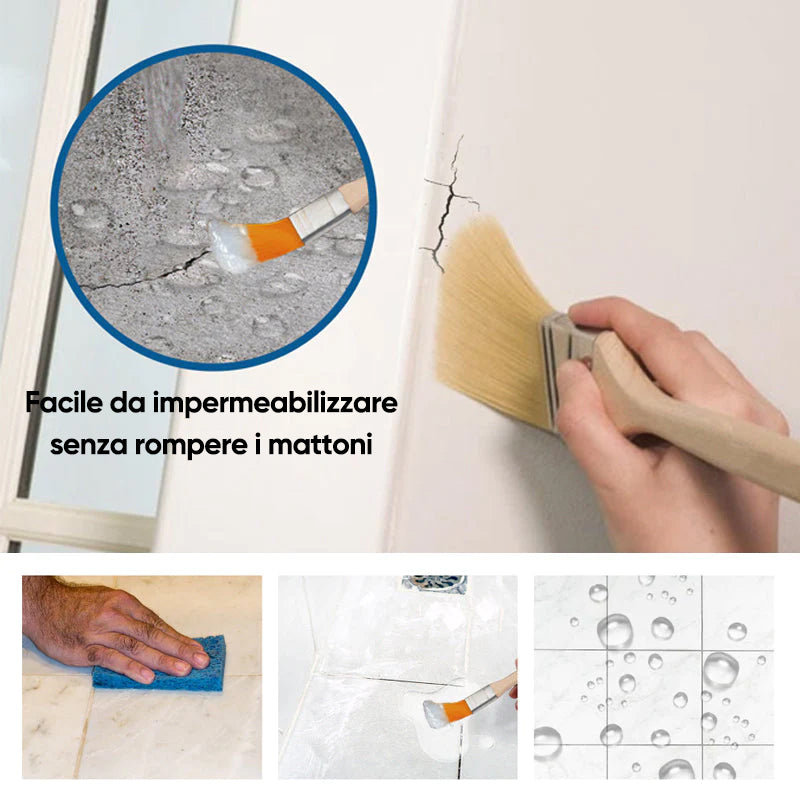 Rivestimento impermeabile trasparente