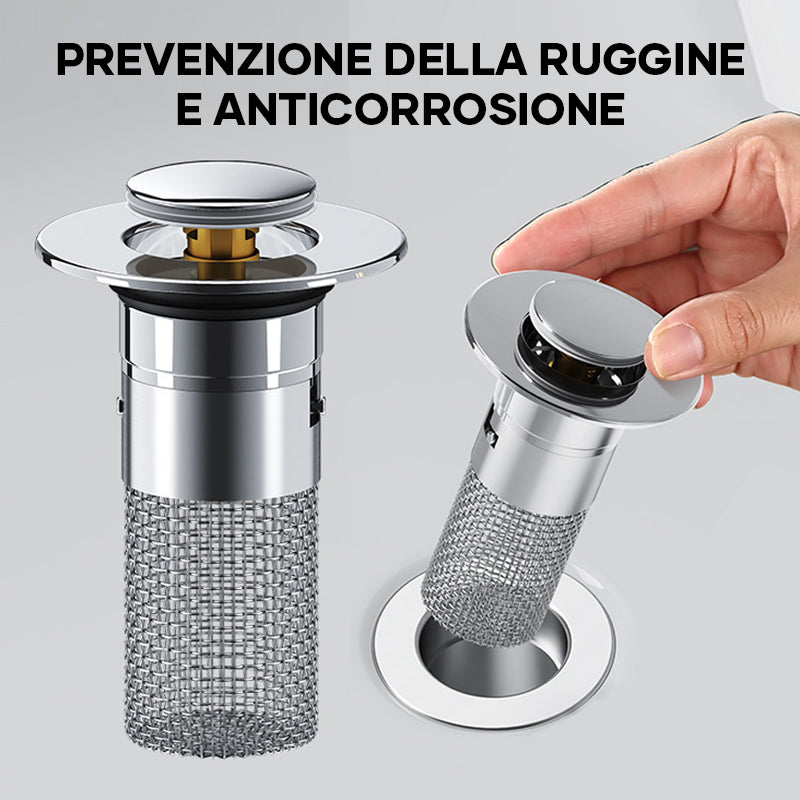 Filtro di scarico a pavimento in acciaio inossidabile