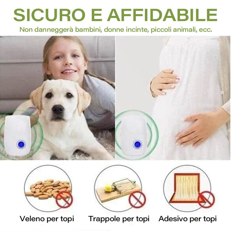 Repellente per zanzare ad ultrasuoni intelligente con inverter