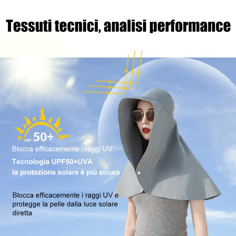 Cappello da pescatore con protezione UV da donna alla moda