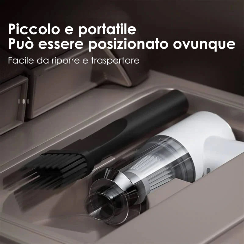 Aspirapolvere portatile senza fili per auto