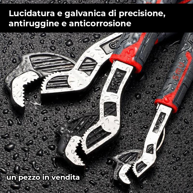Chiave regolabile autobloccante multifunzionale
