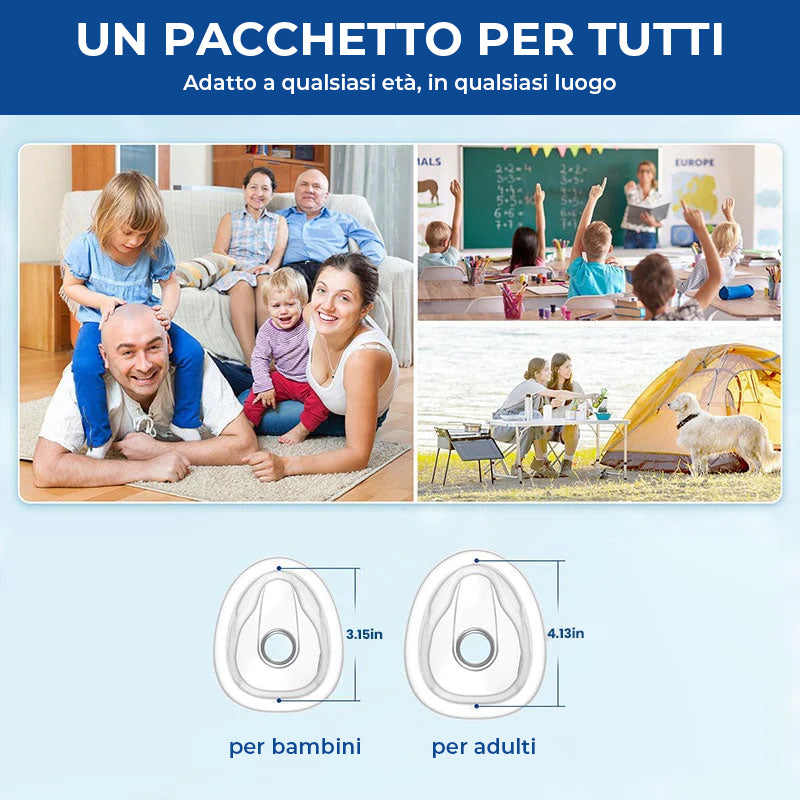 Allenatore di capacità vitale + dispositivo anti-soffocamento