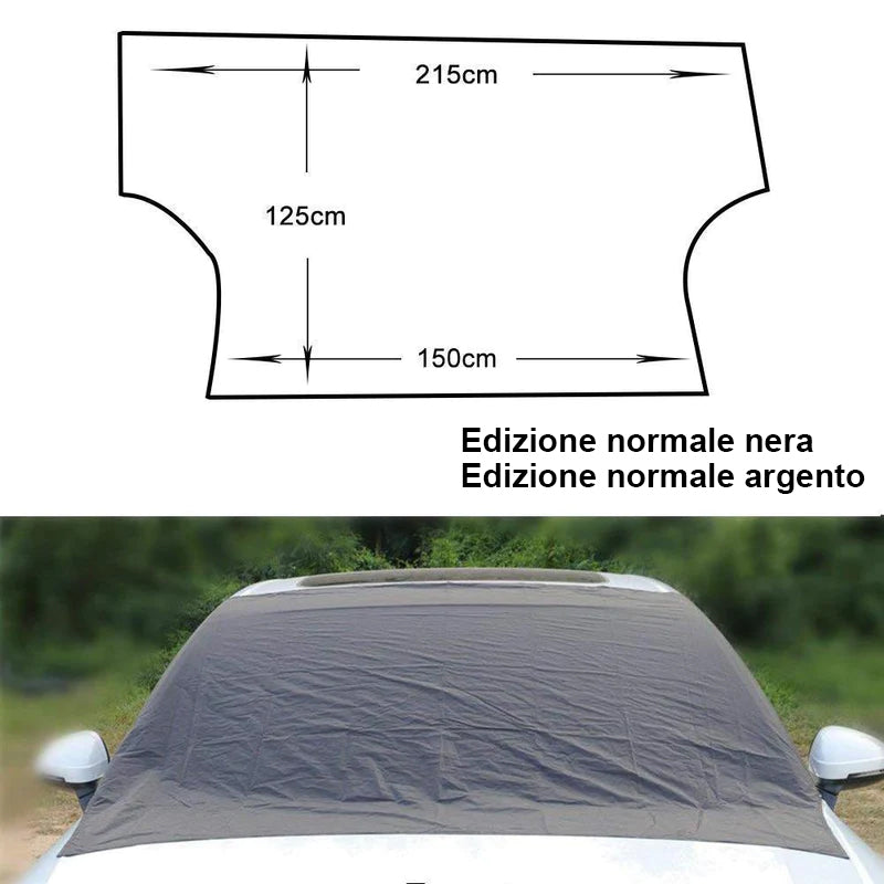 Copertura magnetica per parabrezza auto