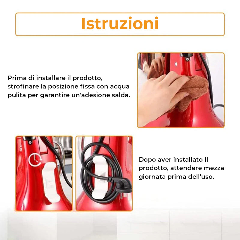 Avvolgicavo per elettrodomestici da cucina
