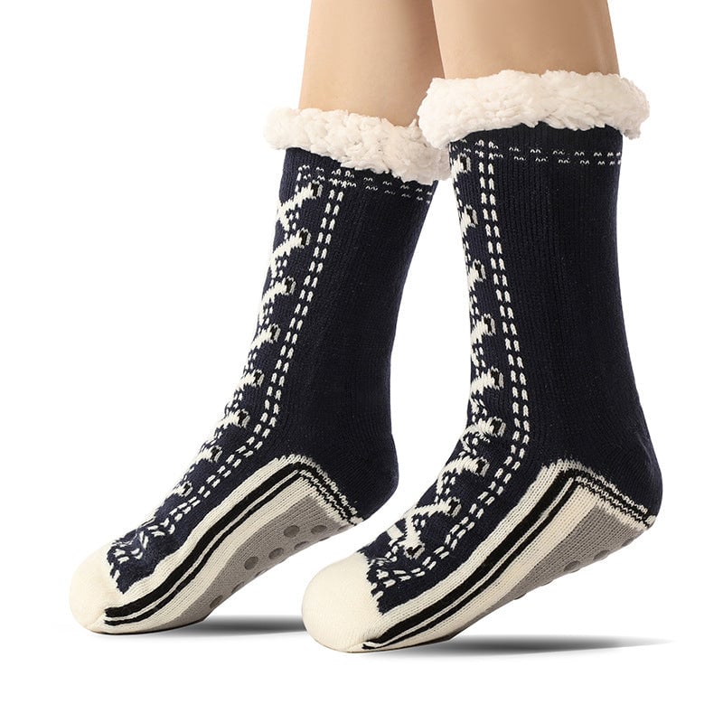Calzini tipo pantofola in cashmere ultraspesso