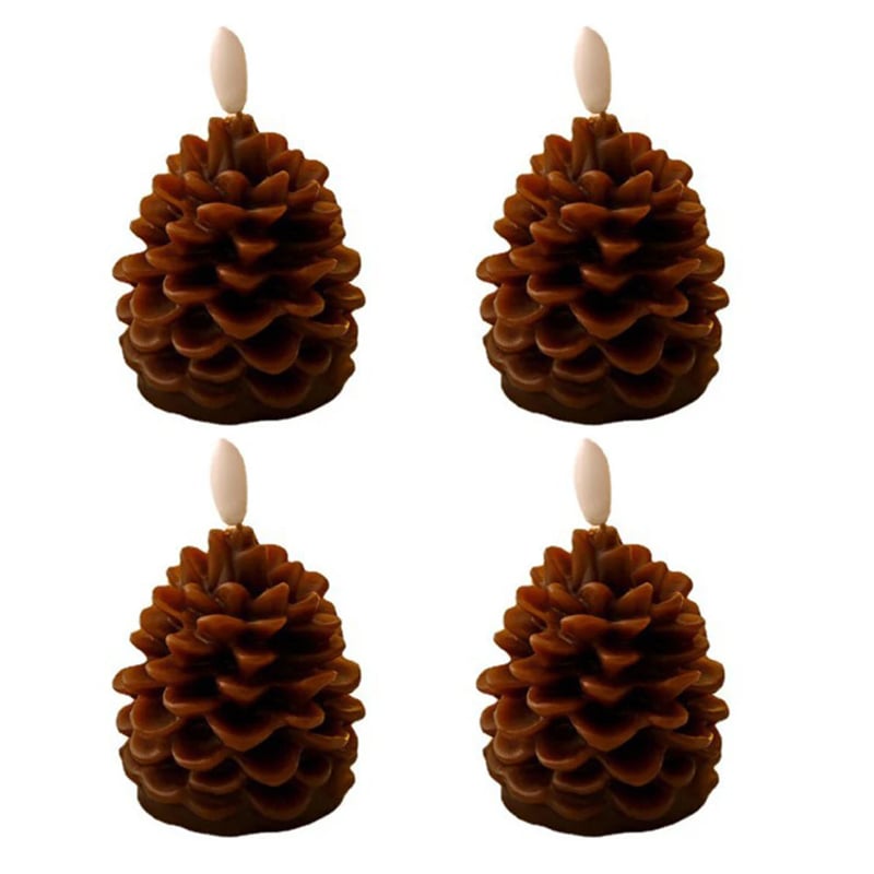 Candele a forma di pigna senza fiamma