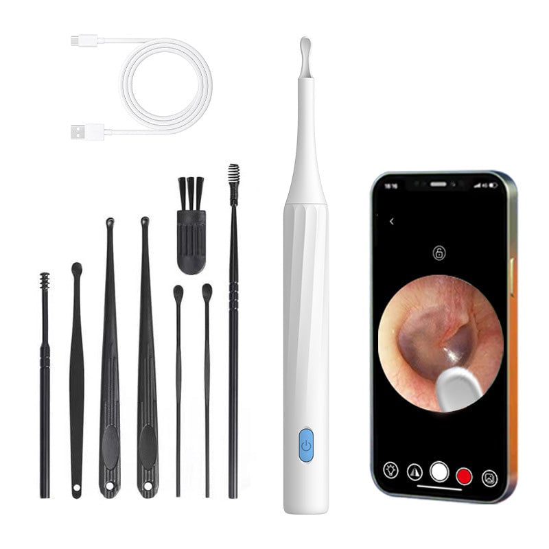 Kit per la rimozione del cerume con telecamera HD