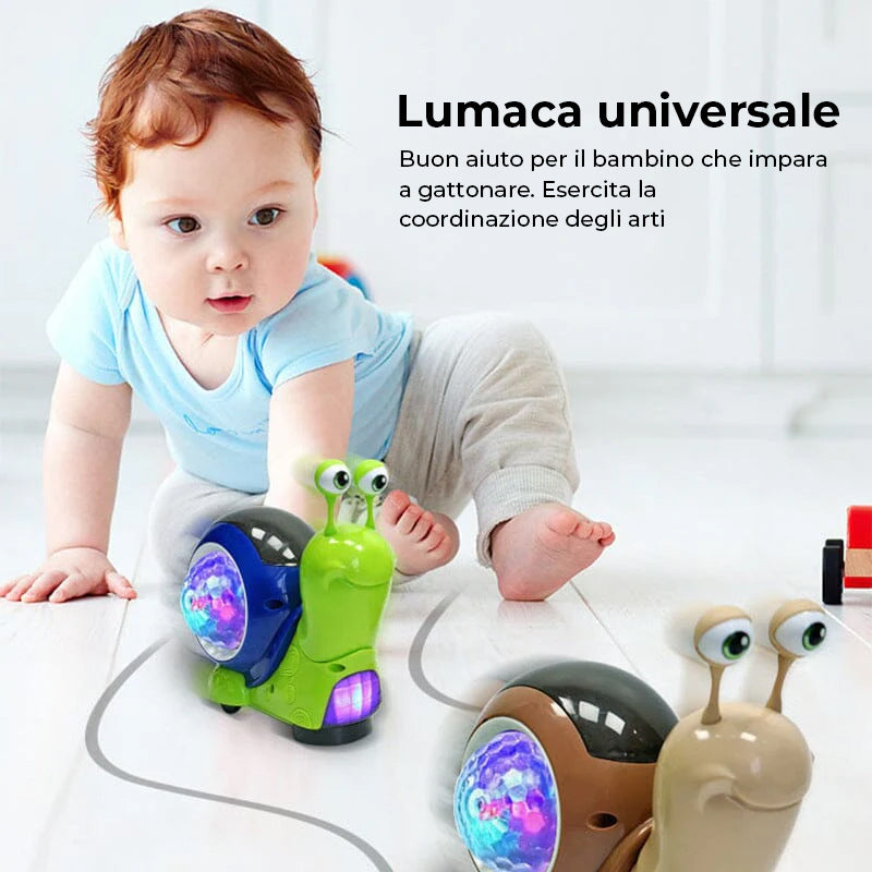 Giocattolo luminoso a forma di lumaca