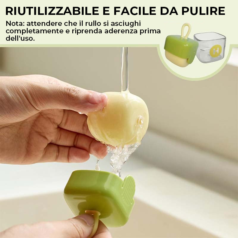 Rullo adesivo riutilizzabile per pelucchi