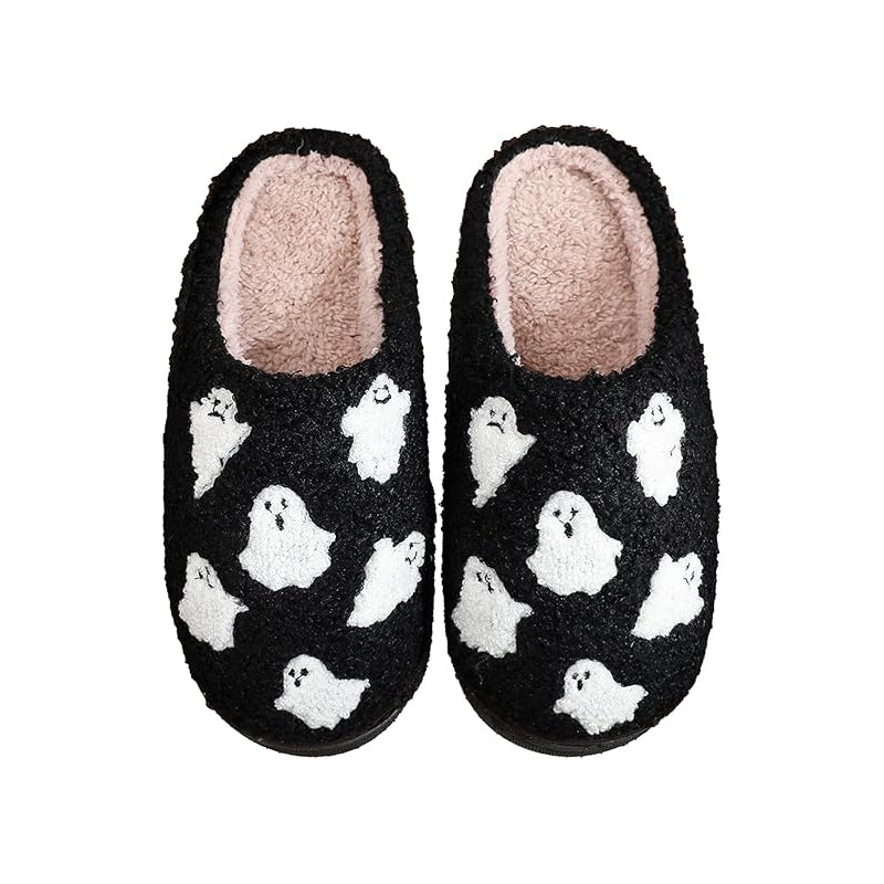 Pantofole di peluche fantasma di Halloween