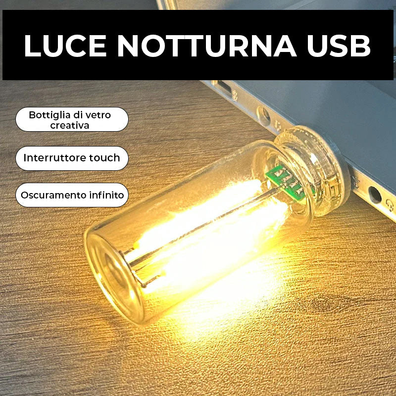 Luce notturna touch USB