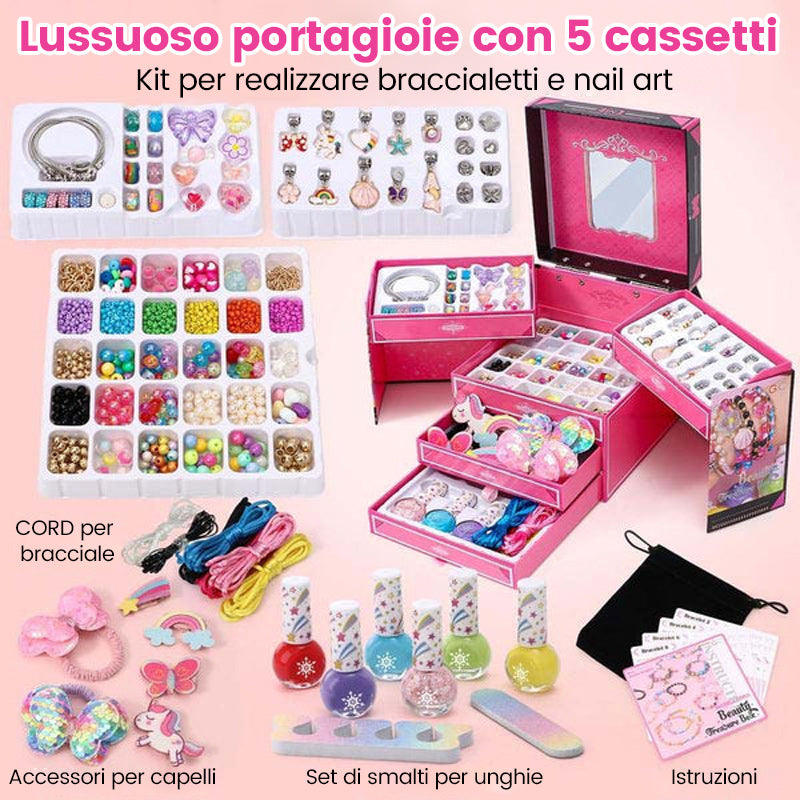 Kit per realizzare braccialetti con ciondoli per ragazze
