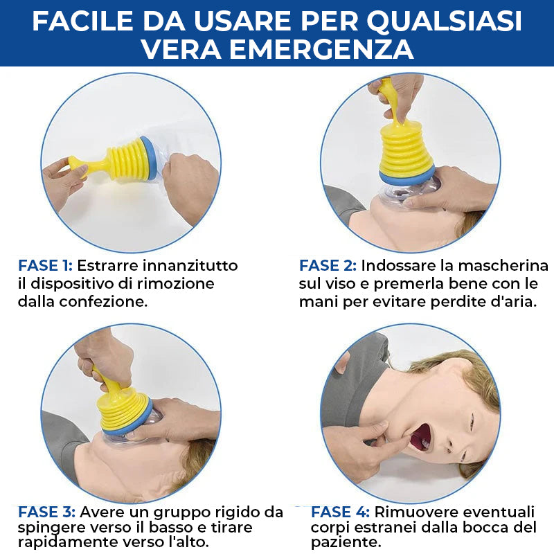 Allenatore di capacità vitale + dispositivo anti-soffocamento
