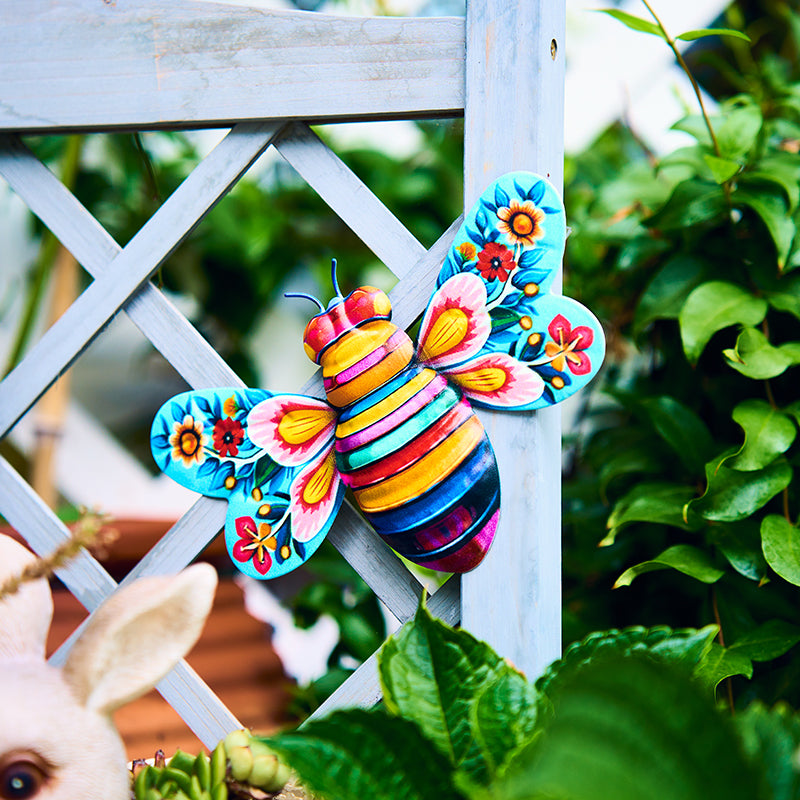 Decorazioni da parete sospese per sculture artistiche in ferro ape per giardino