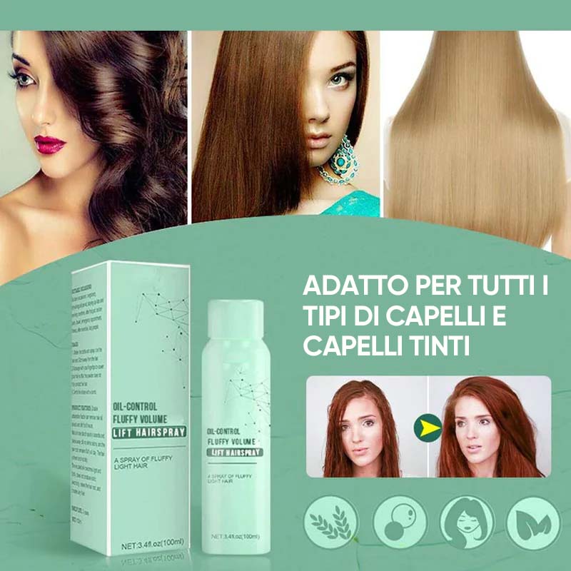 Spray magico per capelli asciutti