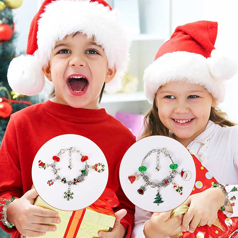 Set Braccialetti Calendario dell'Avvento Fai da Te di 24 Giorni
