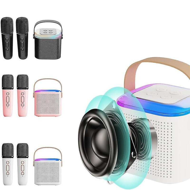 Mini macchina per karaoke con microfoni wireless