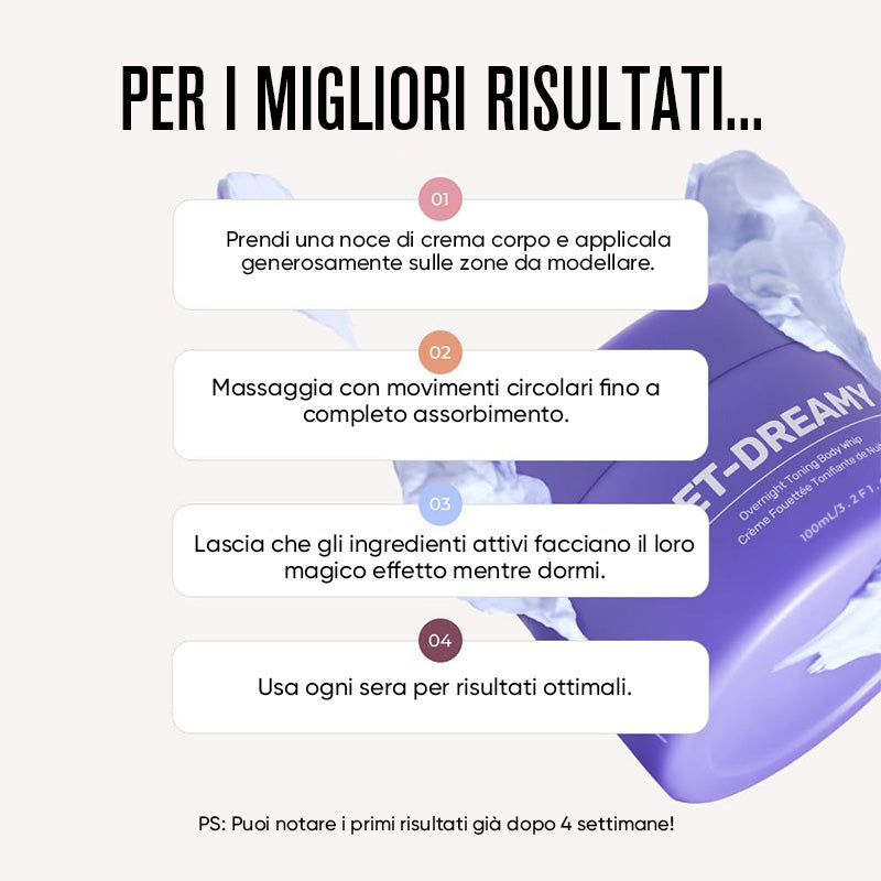 Crepe Corpo Effetto Lifting per la Notte
