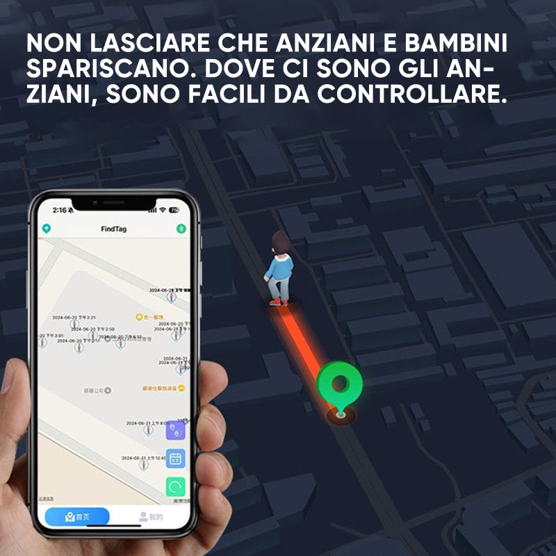 【Nessuna SIM richiesta】Tracker GPS intelligente