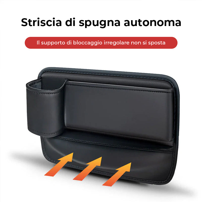 Scatole portaoggetti con spazio tra i sedili