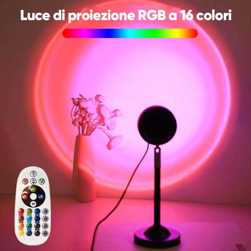 Lampada di proiezione tramonto RGB