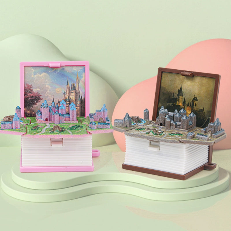 Portachiavi a libro pop-up in 3D stereoscopico