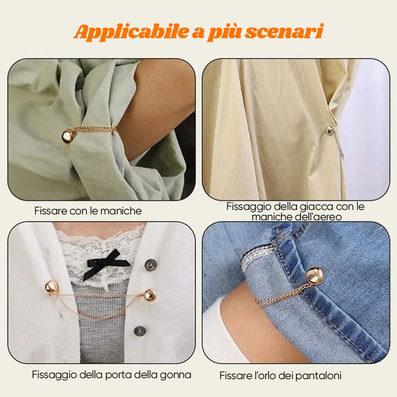 Clip magnetiche multifunzione per vestiti