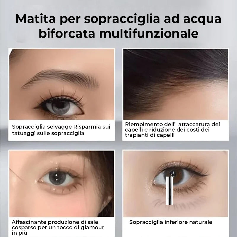 Matita con punta a microforcella Matita per sopracciglia impermeabile a lunga durata