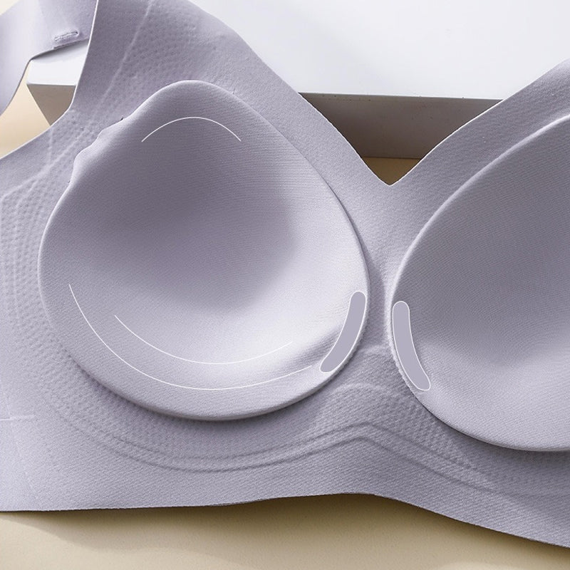 Reggiseno senza ferretto con copertura laterale e anti-cedimento