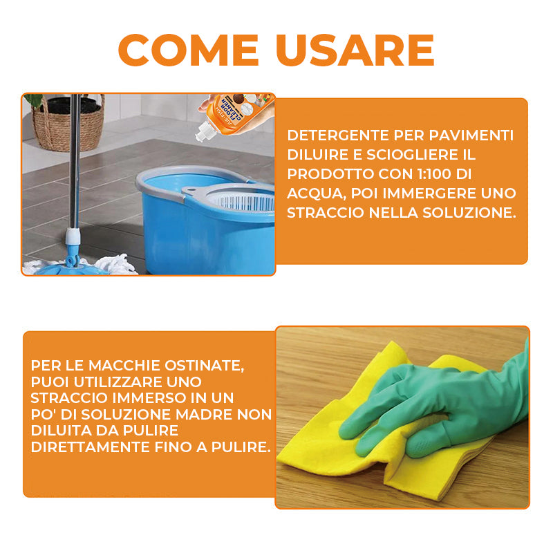 🔥🔥Potente detergente per pavimenti