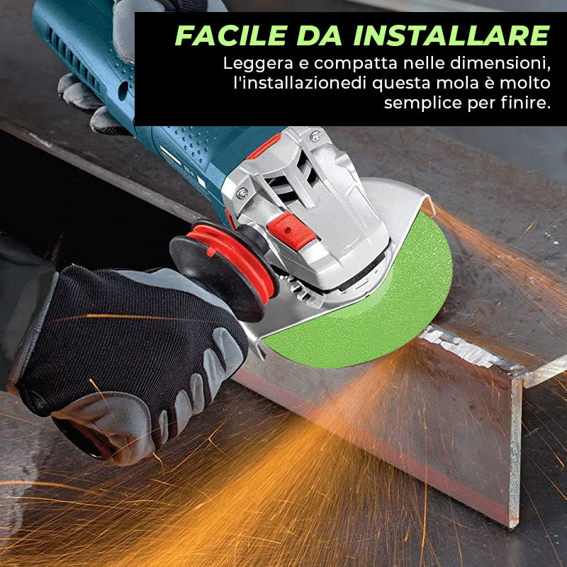 Disco abrasivo per lastre di roccia