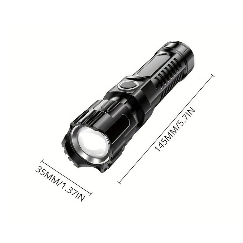 Torcia portatile USB ricaricabile e potente