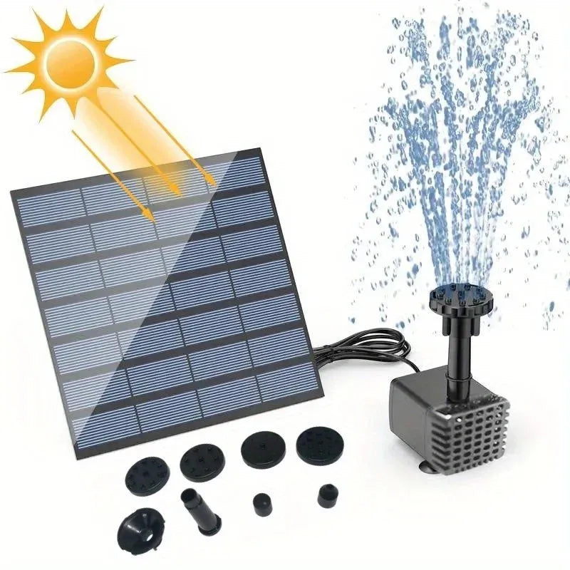 Laghetto con fontana solare a forma di loto decorativo