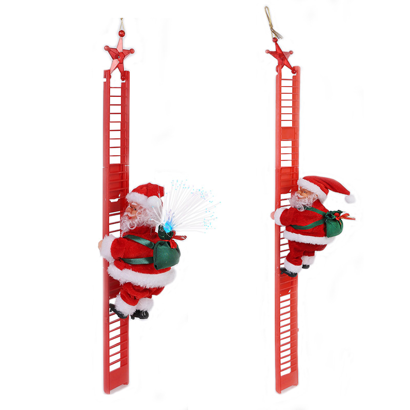 Babbo Natale che si arrampica