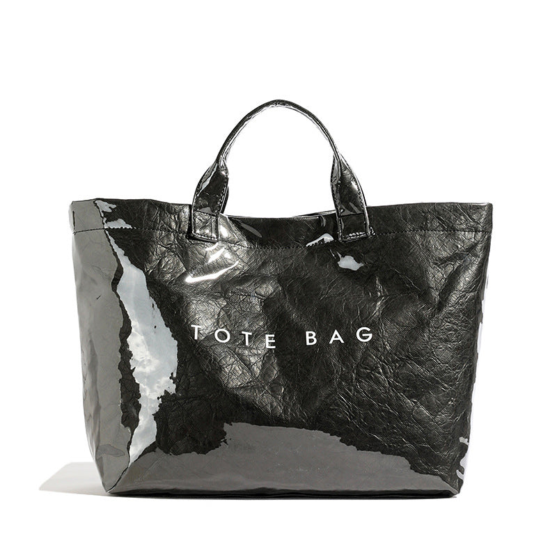 Borsa tote da donna con stampa di lettere