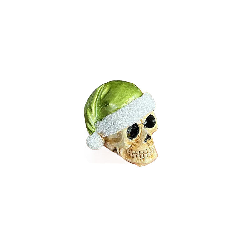 Mini scheletro con cappello di Natale