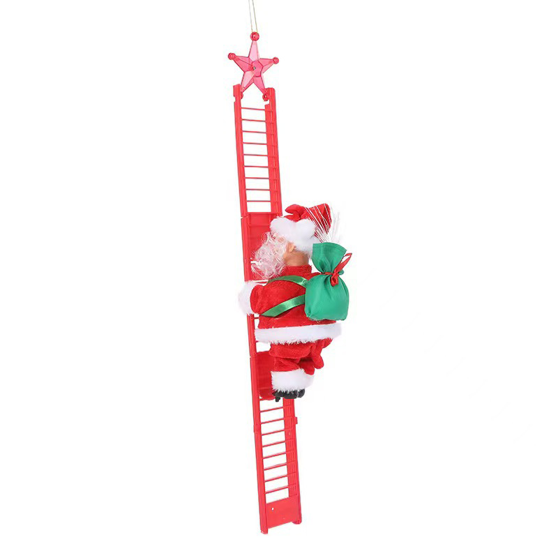Babbo Natale che si arrampica